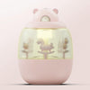 MJ010 USB Air Humidifier Home Small Bedroom Desktop Carousel Air Humidifier with Music Box,  USB Plug-in Type(Pink)