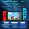JOY-02 Gaming Left And Right Handle With RGB Lights Body Feel Bluetooth Gamepad For Switch / Switch OLED / Switch Pro / Switch Lite / Switch Joycon(Green Blue)