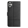 For Samsung Galaxy A06 4G Cowhide Texture Stitching Leather Phone Case(Black)