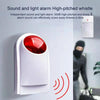 90dB Wired Outdoor Siren with Blue Flashing Light (12V DC, PA-100)