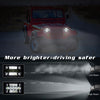 7 inch(5X7)/(7X6) H4 DC 9V-30V 30000LM 200W Car Square Shape LED Headlight Lamps for Jeep Wrangler, with Angel Eye