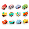 Children Cartoon Fell-Resistant Mini Inertial Pull Back Toy Car(Sanitation Vehicle)