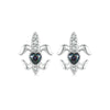 S925 Sterling Silver Iris Special-shaped Women Earrings(BSE968)
