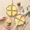 Maifan Stone Love Four-hole Fried Egg Pan Non-Stick Egg Dumpling Pan, Color: Green + Oil Brush Spoon