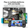 D6  Bluetooth Retractable Gamepad Dual Hall Six-Axis Somatosensory For Android/IPhone /Switch(White Red)