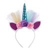 F006 Cartoon Headband Children Birthday Festival Party Hair Accessories(Blue 2)