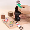 Magnetic Cute Cartoon Stainless Steel Bottle Opener Refrigerator Sticker Decoration, Style: Christmas Tree