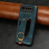 For Asus ROG Phone 6 / ROG6 Wristband Leather Back Phone Case(Blue)