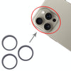 iPhone 16 Pro Rear Camera Lens Protector (Black, 3 Pack)