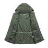 Men Casual Youth Full Zip Hooded Rainproof Jacket, Size: M(Green)