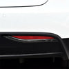 2 PCS Carbon Fiber Car Rear Fog Lamps Decorative Sticker for Tesla Model X