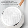 18cm Without Cover Boil Instant Noodles Non-Stick Pan Baby Food Supplement Pan Maifan Stone Small Milk Pot(White)