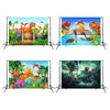 2.1m x 1.5m Dinosaur World Cartoon Photo Shoot Scene Photography Background Cloth(W104)