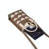 Heart Shaped Knitted Mini Crossbody Phone Bag For 6.9 inch and Below Phones(Brown)