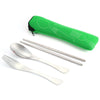 Three-Piece Outdoor Cutlery(Grass green)