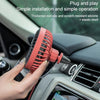 F829 Portable Car Air Outlet Electric Cooling Fan with LED Light(Yellow)