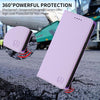 For iPhone 13 mini RC01 Dual-Folded Magnetic Suction RFID Leather Phone Case(Light Purple)