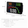 4" OBD2 HUD Car Head Up Display Speed, MPG, Fault Codes - Colour