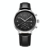 OCHSTIN 6076C Multifunctional Quartz Waterproof Men Leather Watch(Silver+Black)