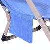 Microfiber Absorbent Quick Dry Double Layer Zipper Beach Chair Cover(Blue)