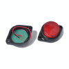 2 PCS 6LEDs Car Clearance Light Marker Light for Truck DC 24V(Red Light)