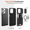 For Xiaomi Redmi 12 Camshield Ring Holder Phone Case(Black)