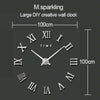 40 inch Creative Living Room Decorative Ticking Wall Clock(Silver)