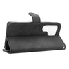 For Samsung Galaxy S25 Ultra 5G Skin Feel Magnetic Flip Leather Phone Case(Black)