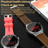 1.3 inch Leather Band IP68 Waterproof Smart Watch Support Bluetooth Call(Black)
