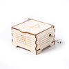 Wooden Mechanical Puzzle Toys Science Electric Assembling Toys ,Style: Hand Shake Music Box