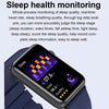 Smart Watch Ring ECG Temperature Heart Rate Blood Pressure Health Bluetooth Talking Watch, Color: Red Silicone