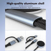 U33 1m PD100W USB-A / USB-C All in 1 Multifunctional Fast Charging Cable(Black Grey)
