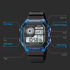 SKMEI 1998 Transparent Shell Ice Sensor Outdoor Sports Waterproof Multi-function Watch(Blue)