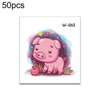 50 PCS Children Cartoon Animal Flower Arm Sticker Water Transfer Tattoo Sticker(W-063)
