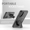 For Samsung Galaxy A54 5G Armor MagSafe Holder PC Hybrid TPU Phone Case(Black)