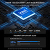 BMAX B4 Plus Windows 11 Mini PC, 16GB+512GB, Intel Alder Lake N100, Support Dual HDMI / RJ45(US Plug)