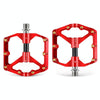 WEST BIKING 3 Bearings Ultralight Carbon Fiber Bushing Mountain Bike Pedal(Red)