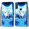 For Alcatel 1SE 2020 Coloured Drawing Cross Texture Horizontal Flip PU Leather Case with Holder & Card Slots & Wallet & Lanyard(Dick Rose Wolf)