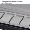 6 Bit Zipper Watch Box Storage Display Box PU Zipper Bag Watch Box(Black)