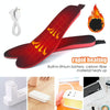 Rechargeable Electric Heating Insole Wireless Remote Control Smart Thermal Insole,Size:Large(41-46 Size)
