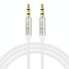 JINGHUA Audio Cable 3.5mm Male To Male AUX Audio Adapter Cable, Size: 2m(3 Knots White)