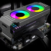 Desktop ARGB Memory Cooler PWM Temperature Control Dual Fan, For DDR / DDR2 / DDR3 / DDR4 / DDR5(Black)