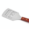 Stainless Steel BBQ Letter Shovel Outdoor Camping BBQ Tools With Bottle Opener Function(Brown)