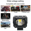 Motorcycle Strong Light With Lens Spotlight Electrical Bike Conversion Spotlight Paving Light(White And Yellow Dual Light)