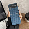 For Samsung Galaxy Z Flip3 Carbon Fiber PC MagSafe Phone Case(Blue)