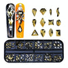 12 Grid Flat Bottom Shaped Nail Rhinestones Nail Decoration, Specification: 26
