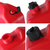 Gasoline Fuel Tanks Plastic 2.6 Gallon 10 Litres Auto Shut Off Fuel Cans Oil Container Emergency Backup(Red)