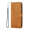 For vivo V40 / V40 Pro / T3 Ultra Stitching Calf Texture Buckle Leather Phone Case(Yellow)