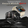 QX11 1.96 inch Color Screen Smart Watch Leather Strap Support Bluetooth Call(Brown)