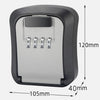 Wall Mounted Key Safe Box - 4 Digit Combination Lock (Red)